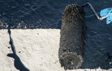 Lower Row liquid sealant waterproofing